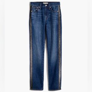Madewell The Perfect Vintage Jean: Metallic Tuxedo Stripe Edition
